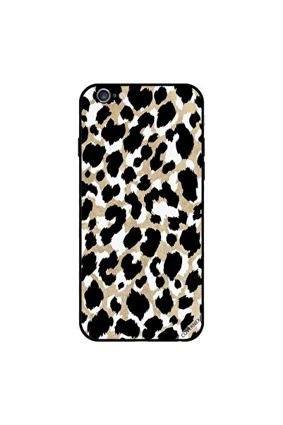 Covernex غطاء حماية لجهاز iPhone 6s Plus بنقشة جلد النمر باللون الأسود