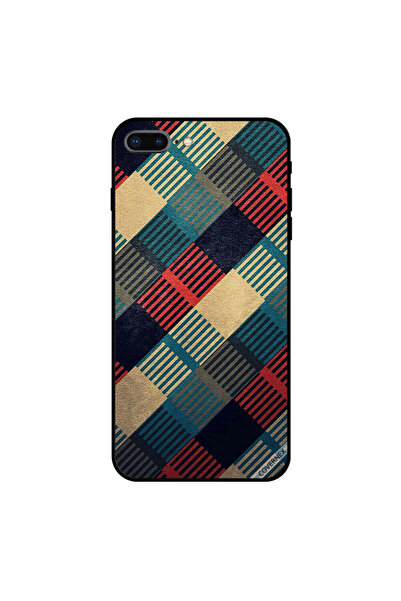 Covernex غطاء حماية لهاتف iPhone 7 Plus بنمط خطوط متعددة الألوان