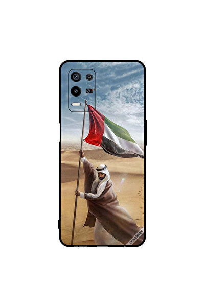 Covernex غطاء حماية لهاتف Oppo K9x، علم الإمارات العربية المتحدة مزروع بعلم زايد