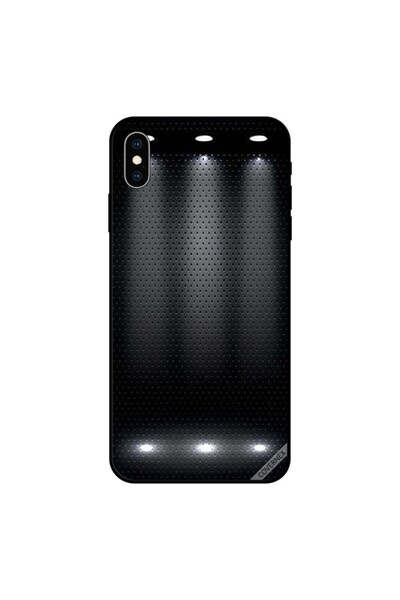 Covernex غطاء حافظة iPhone XS MAX مضاء بنمط منقط باللون الأسود