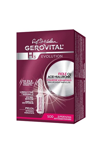 GEROVITAL H3 Evolution hyaluronic acid ampoules, Facial treatment, 20 ml