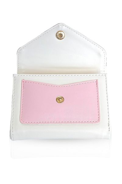 Ecrou Handbag Garnished Envelope Model Cream