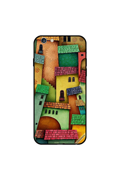 Covernex غطاء حماية لجهاز iPhone 6 Plus بنمط منازل ملونة
