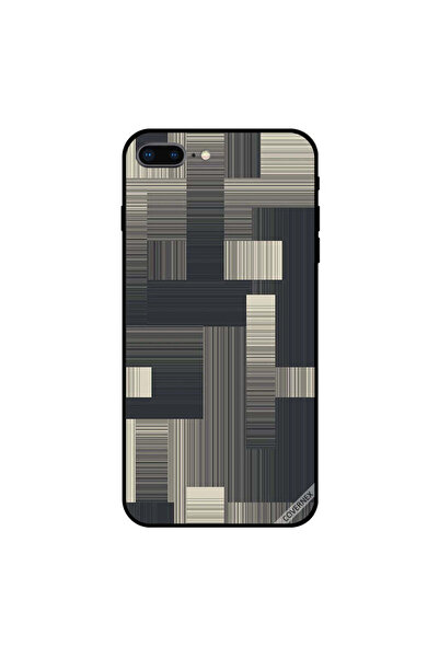 Covernex غطاء حماية لجهاز iPhone 8 Plus بنقشة رمادية سوداء
