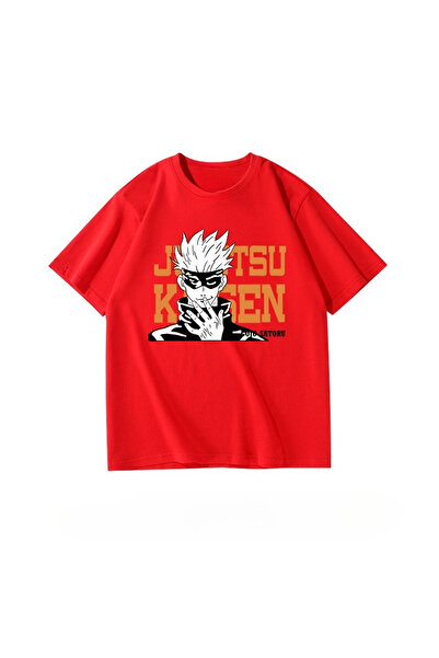 Flood Of Style تي شيرت رجالي منقوش برسومات الرسوم المتحركة للجنسين من Jujutsu...