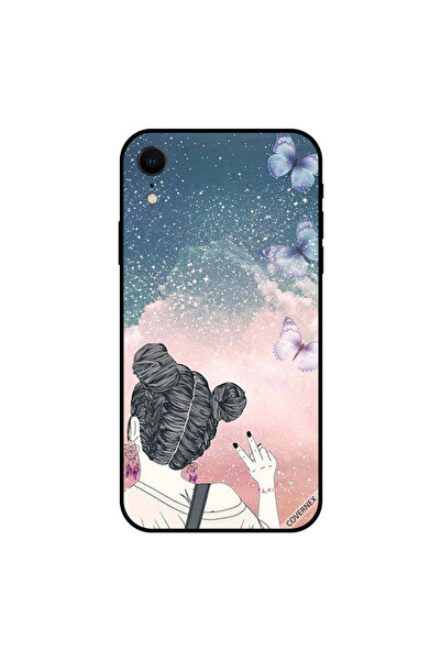 Covernex غطاء حماية لهاتف iPhone XR بفتاة تصنع علامة النصر