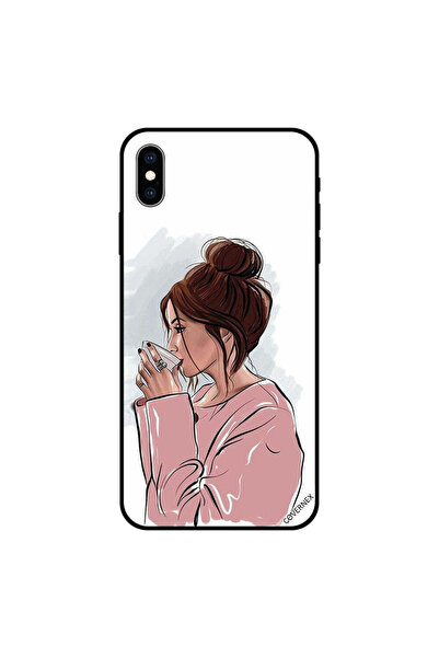 Covernex iPhone XS Case Cover Drinking Tea