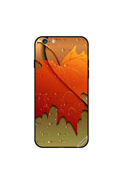 Covernex غطاء حماية لجهاز iPhone 6s بنقشة قطرات الماء على أوراق الخريف