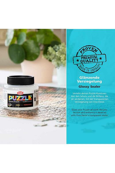 Viva Decor Adhesive sealant varnish for puzzles, VIVA DECOR, 250ml