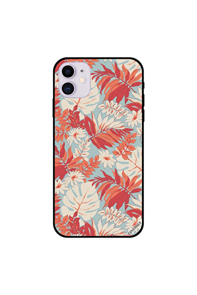 Covernex غطاء حماية لجهاز iPhone 11 بريش برتقالي داكن وأبيض