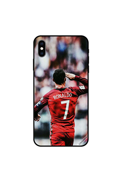 Covernex غطاء حماية لهاتف iPhone XS MAX يحمل عبارة "تحية رونالدو للجمهور"
