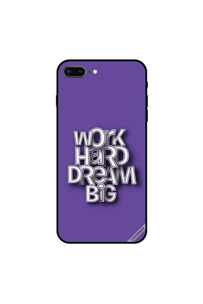 Covernex غطاء حماية لجهاز iPhone 7 Plus مطبوع عليه Work Hard Dream Big 3D