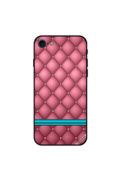 Covernex غطاء حماية لجهاز iPhone 8 بتصميم كلاسيكي باللونين الأخضر والوردي