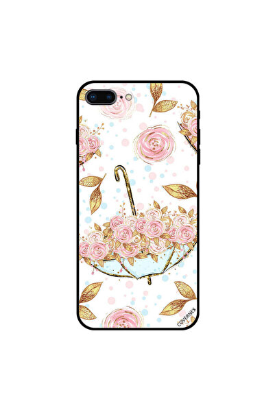 Covernex iPhone 8 Plus Case Cover Umberella Filled Of Pink Roses