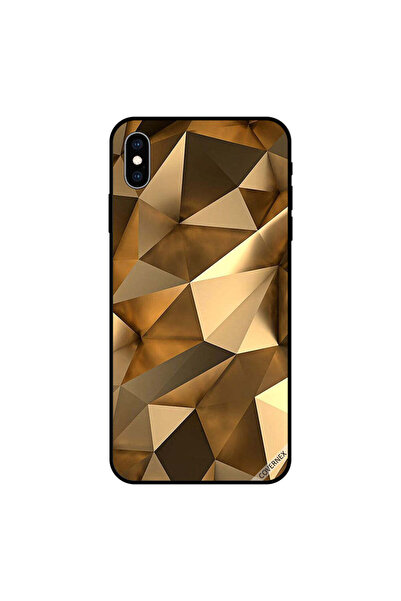 Covernex غطاء حماية لجهاز iPhone XS MAX بتصميم مثلث ذهبي