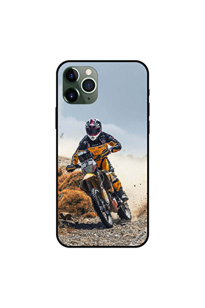 Covernex غطاء حماية لهاتف iPhone 11 Pro Max أصفر بتصميم دراجة ترابية
