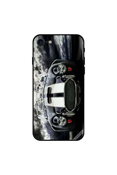 Covernex غطاء حماية لجهاز iPhone 8 عالي الدقة، سيارة، أبيض وأسود