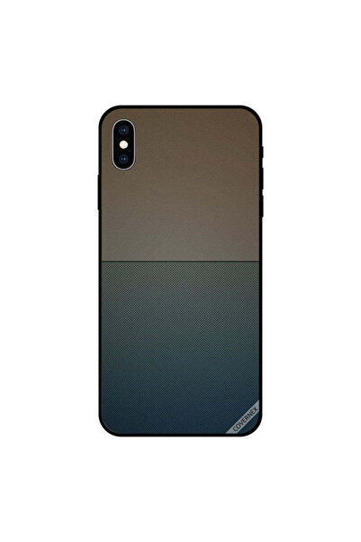 Covernex غطاء حماية لجهاز iPhone XS MAX بنمط بني وأزرق