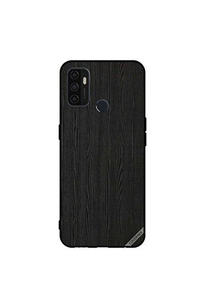 Covernex Protective Case Cover For Oppo A11s/A53 5G Black Wooden Pattern
