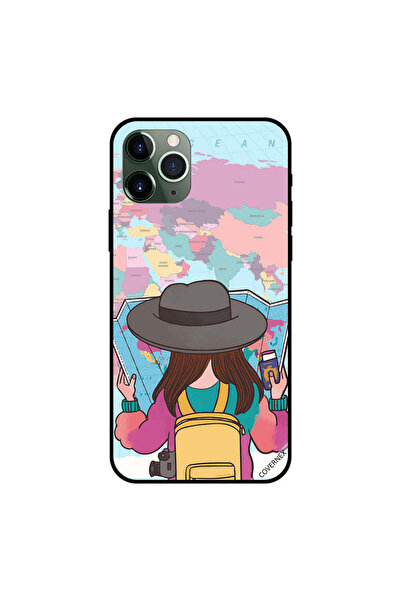 Covernex غطاء حماية لجهاز iPhone 11 Pro Max مع صورة خريطة السفر