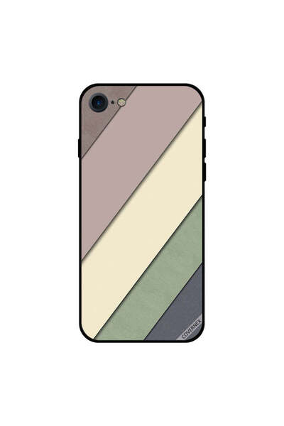 Covernex غطاء حماية لجهاز iPhone 8 بنمط خطوط سادة متعدد الألوان