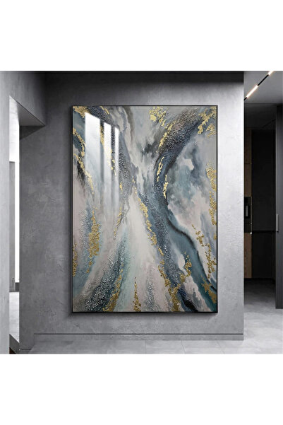 SND لوحة جدارية خشبية فاخرة مع برواز ذهبي و طبقة من الاكرليك الشفاف