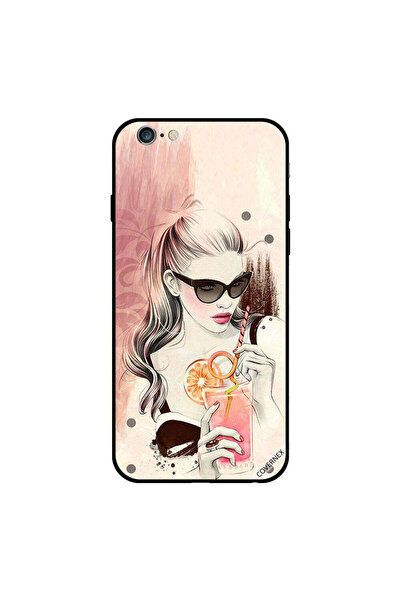 Covernex غطاء حماية لجهاز iPhone 6 Plus بطبعة شرب عصير البرتقال