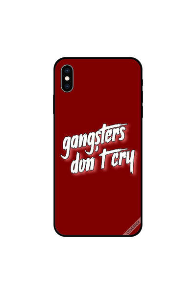 Covernex غطاء حماية لجهاز iPhone XS MAX مطبوع عليه عبارة Gangsters Don't Cry