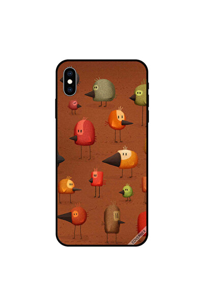 Covernex غطاء حماية لجهاز iPhone XS MAX برسومات دجاج لطيفة