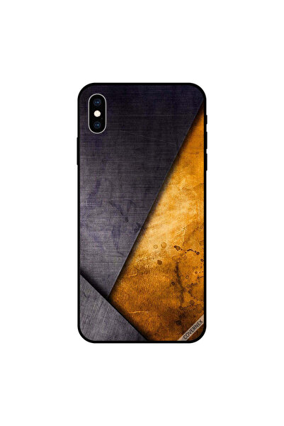 Covernex غطاء حماية لجهاز iPhone XS MAX بنمط كلاسيكي أصفر وأسود