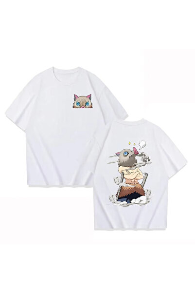 Flood Of Style Tricou unisex cu desen anime Hashibira Inosuke Demon Slayer