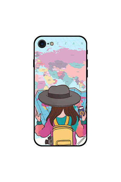 Covernex غطاء حماية لجهاز iPhone 7 مع خريطة سفر