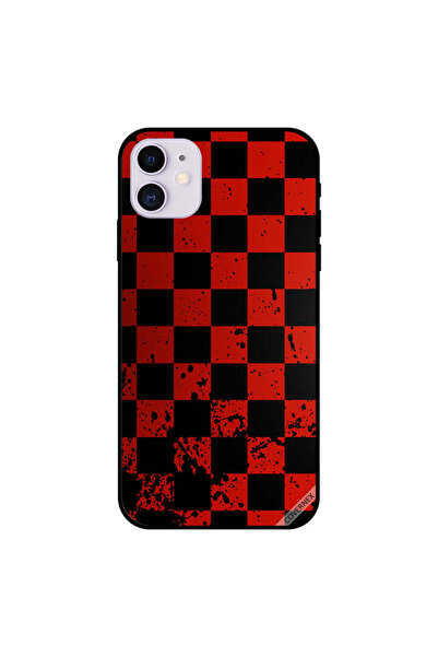 Covernex غطاء حماية لجهاز iPhone 11 بنقشة شطرنج حمراء