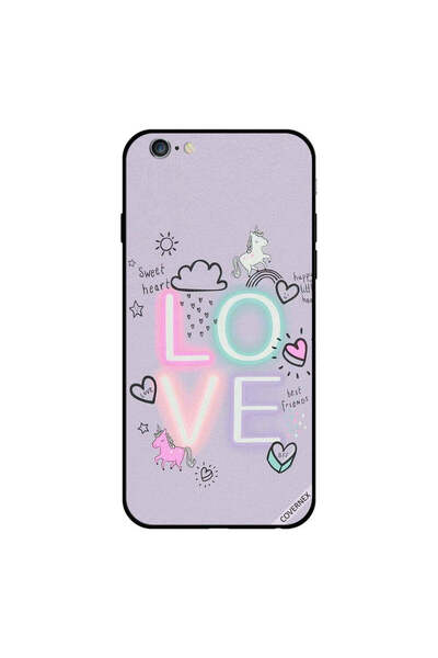Covernex غطاء حماية لجهاز iPhone 6 بتصميم قلب جميل ووحيد القرن