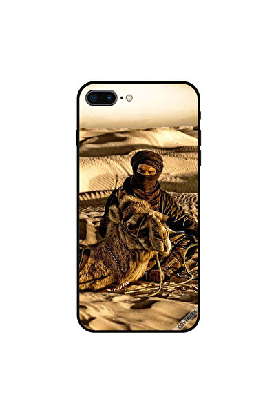 Covernex غطاء حماية لجهاز iPhone 8 Plus - رجل مع جمله في الصحراء