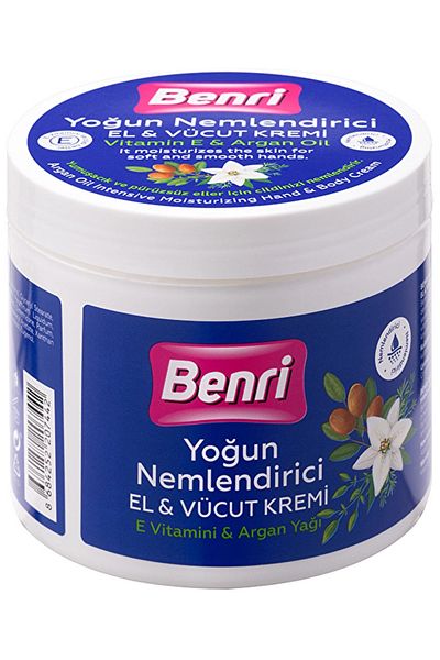 Benri Argan Oil Intensive Moisturizing Hand and Body Cream – 500 ml