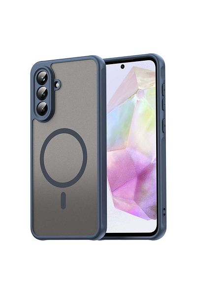 SKYDDAR INNOVATION Husă pentru Samsung Galaxy A36 5G, HaloFrost MagSafe II, antișoc, set autocolante, albastru marin