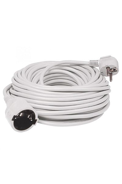 Home4U Power Extension Cord, 30m, White, 3x1.5mm² NV 2-30/WH/1.5