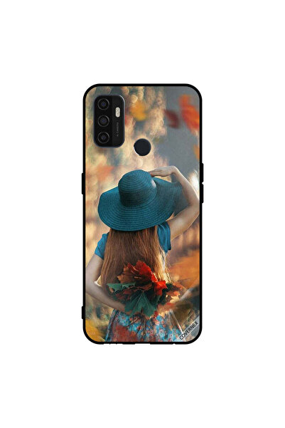 Covernex غطاء حماية لهاتف Oppo A11s/A53 5G، فتاة قبعة تخفي أوراق الحب