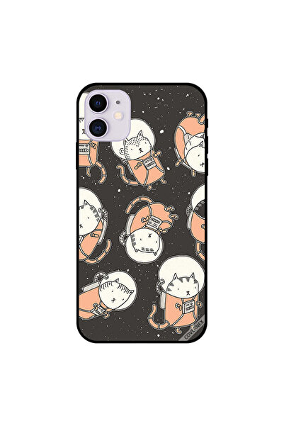 Covernex غطاء حماية لجهاز iPhone 11 بتصميم قطة في الفضاء