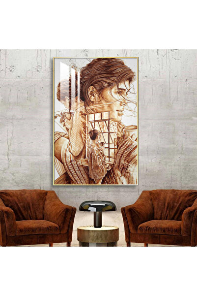 SND لوحة جدارية خشبية فاخرة مع برواز اسود و طبقة من الاكرليك الشفاف