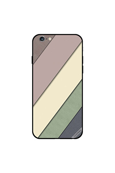 Covernex غطاء حماية لجهاز iPhone 6s Plus بنمط خطوط سادة متعدد الألوان