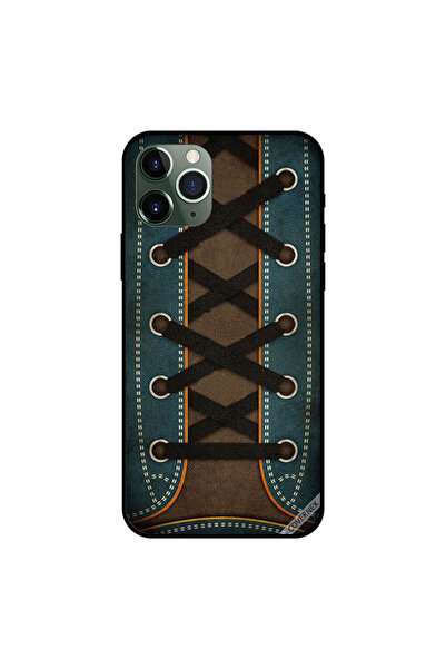 Covernex غطاء حماية لهاتف iPhone 11 Pro Max بتصميم حذاء عتيق مربوط