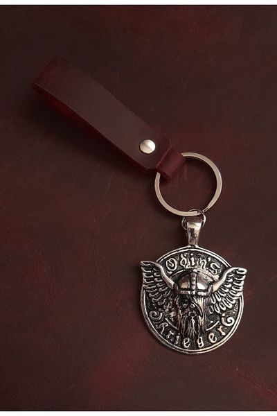 BSN Store Warrior Odin's Figure Keychain Premium Hand Made Real Leather Keychain