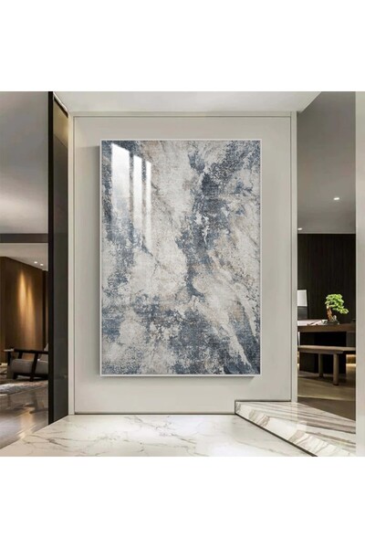 SND لوحة جدارية خشبية بتصميم الفن التشكيلي مع برواز فضي و طبقة من الاكرليك ال...