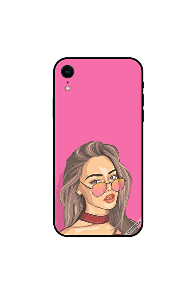 Covernex غطاء حماية لهاتف iPhone XR بتصميم أنيق للفتيات من الزجاج المتدرج