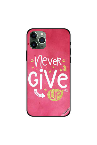 Covernex غطاء حماية لجهاز iPhone 11 Pro Max باللون الوردي Never Give Up