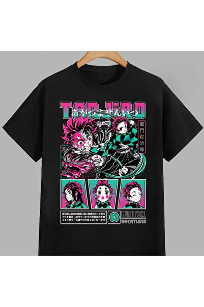 Flood Of Style تي شيرت رجالي منقوش بتصميم الرسوم المتحركة للجنسين ياباني كاما...