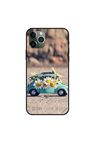 Covernex غطاء حماية لجهاز iPhone 11 Pro Max بتصميم سيارة كلاسيكية وزهور