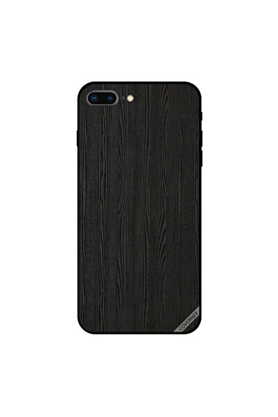 Covernex غطاء حماية لجهاز iPhone 7 Plus بنمط خشبي أسود